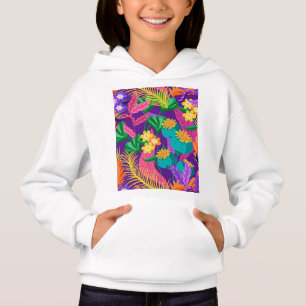 Colorful Exotic Floral Pattern-23148 Hoodie