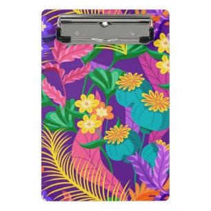 Colorful Exotic Floral Pattern-23148 Mini Clipboard