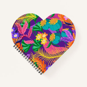 Colorful Exotic Floral Pattern-23148 Notebook