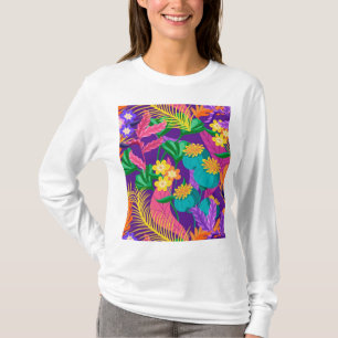 Colorful Exotic Floral Pattern-23148 T-Shirt
