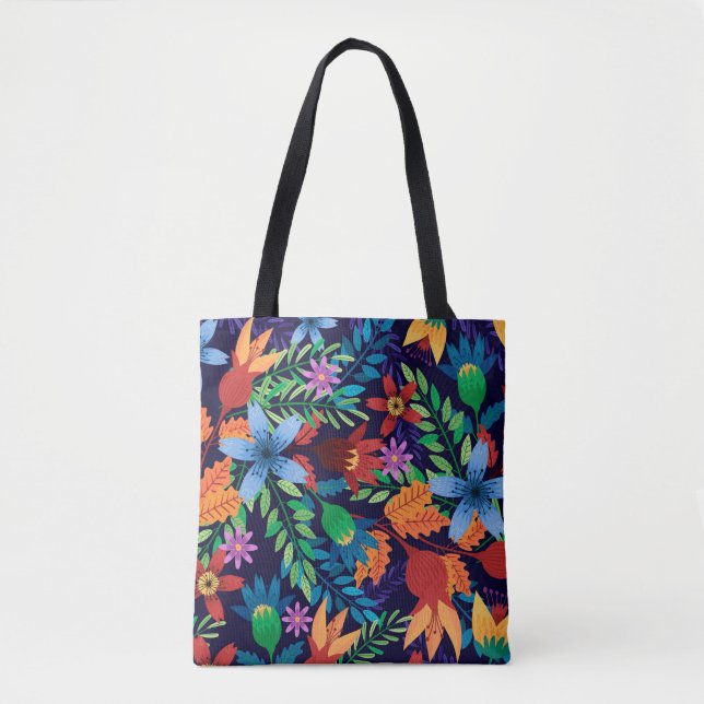 Colorful Exotic Floral Pattern-32436 Tote Bag (Front)