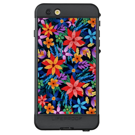 Colorful Exotic Floral Pattern LifeProof NÜÜD iPhone 6s Plus Case