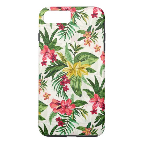 Colorful Exotic Flowers iPhone 8 Plus7 Plus Case