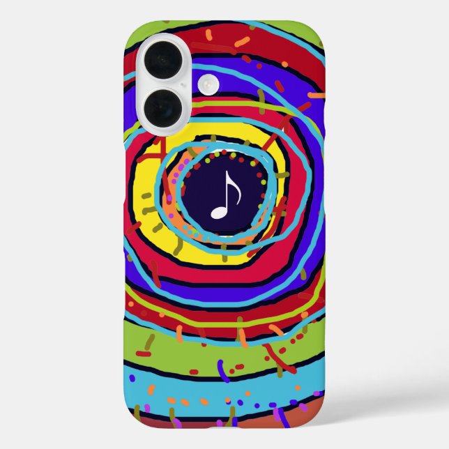 colorful explosion & musical note Case-Mate iPhone case (Back)