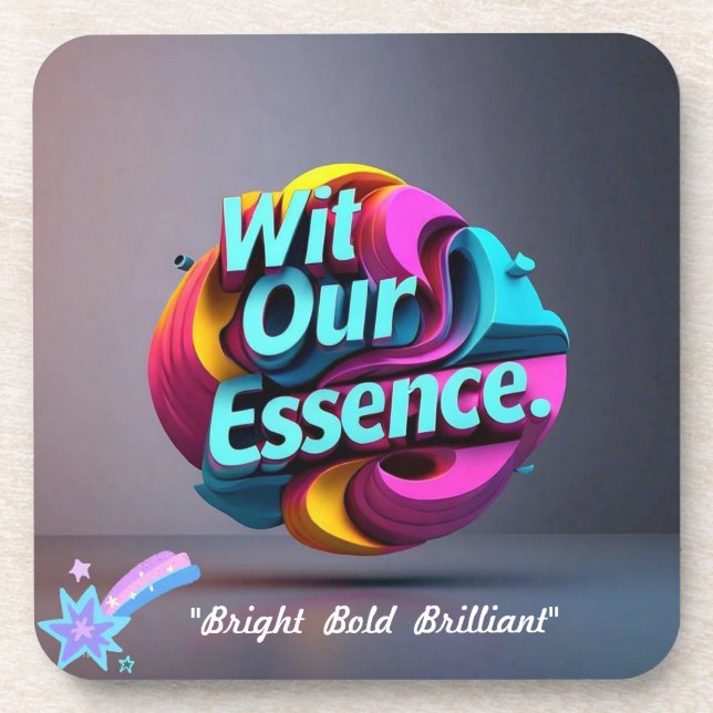 "Colorful Expression" Beverage Coaster (Front)