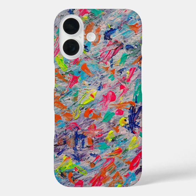 Colorful Expression in Acrylic Paint Case-Mate iPhone Case (Back)