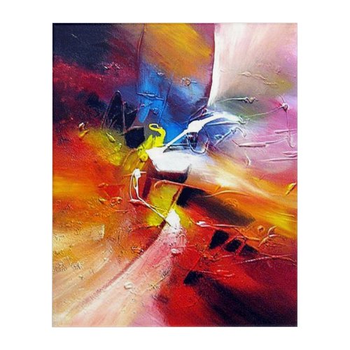 Colorful Expressionist Abstract Style Painting Acrylic Print