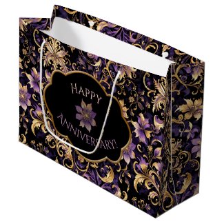 Colorful,Extravagant,Purple and Gold Any Occasion 