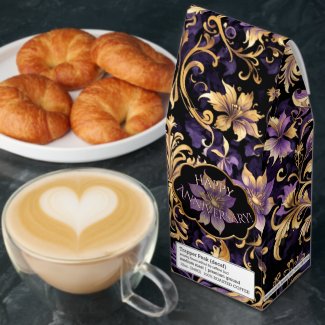 Colorful,Extravagant,Purple and Gold Any Occasion