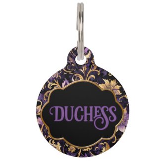 Colorful,Extravagant,Purple and Gold Personalized