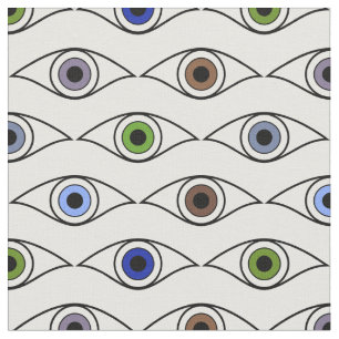 Colorful Eyes Pattern Design Fabric