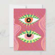 Colorful Eyes Postcard