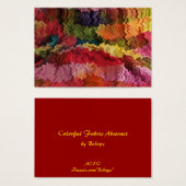 Colorful Fabric Abstract ATC (Front & Back)