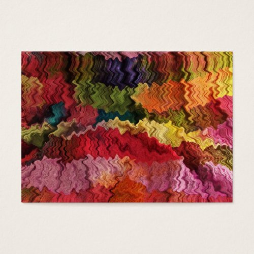 Colorful Fabric Abstract ATC Business Card