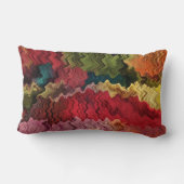 Colorful Fabric Abstract Lumbar Pillow (Back)