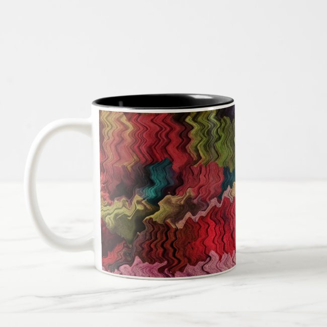 Colorful Fabric Abstract Mug