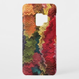 Colorful Fabric Abstract Pattern Galaxy S9 Case