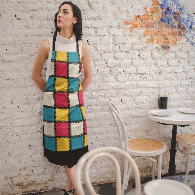 Colorful Fabric Plaid Apron (Creator Uploaded)