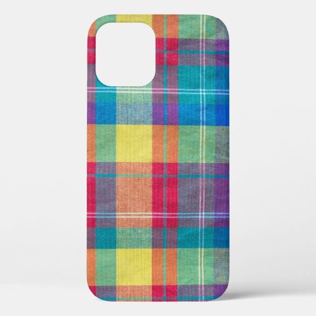 Colorful fabric plaid, cloth texture. Case-Mate iPhone case (Back)