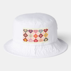 Colorful Fabrics Pattern Bucket Hat