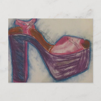 Colorful Fabulous Shoe Postcard