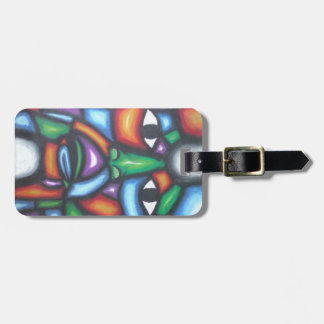 Colorful Face Art Luggage Tag