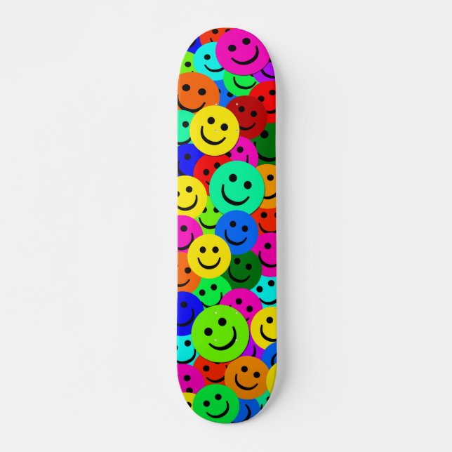 COLORFUL FACES COLLAGE SKATEBOARD (Front)