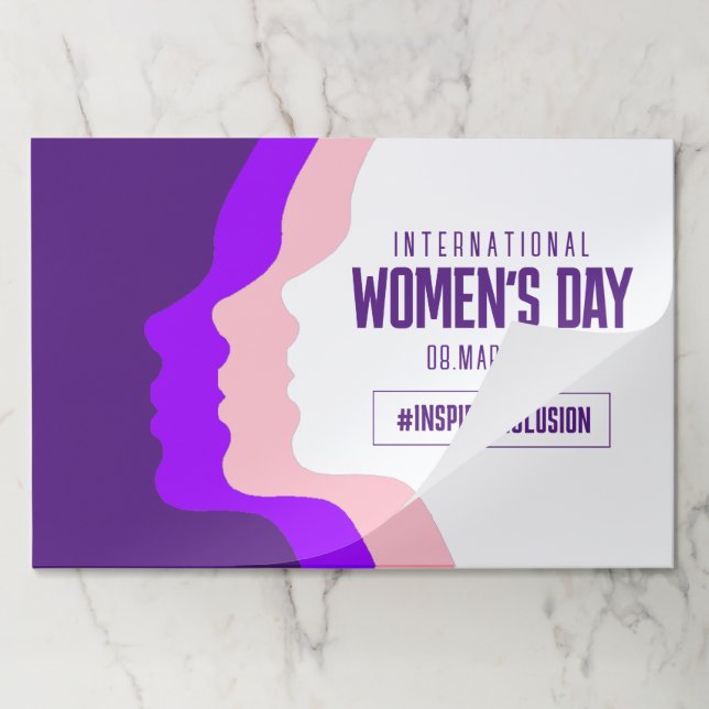Colorful Faces International Women's Day March 8 Paper Pad (Folded)