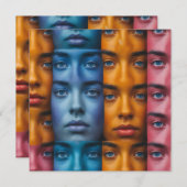 Colorful Faces Pattern (Front/Back)