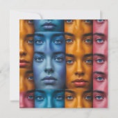 Colorful Faces Pattern (Front)