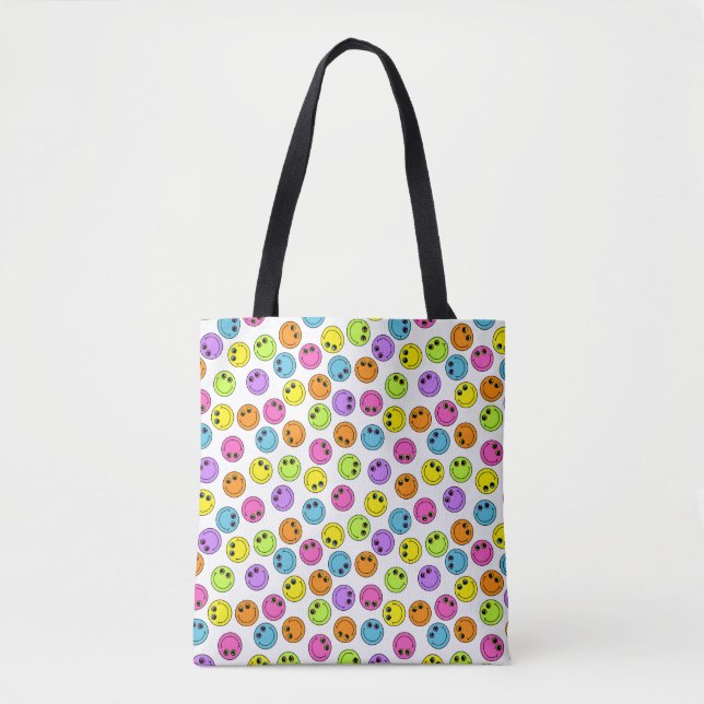 Colorful Faces Tote Bag (Front)