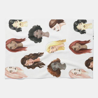 Colorful Faces Towel