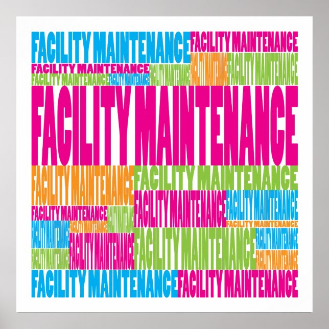Colorful Facility Maintenance Poster (Front)