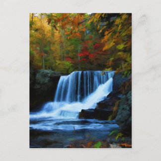 Colorful Factory Falls in Pennsylvania Postcard