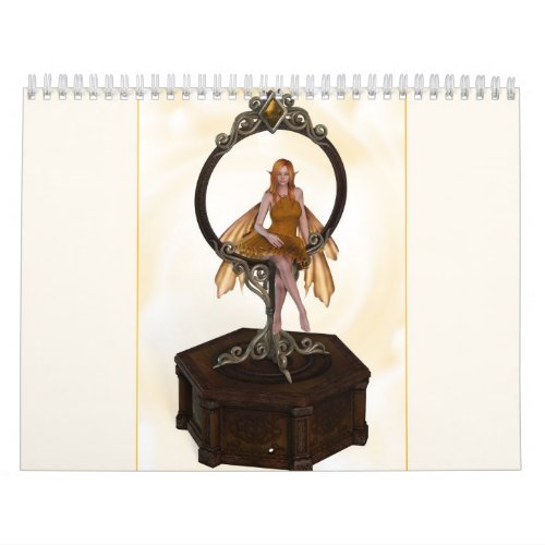 Colorful Fairies calendar