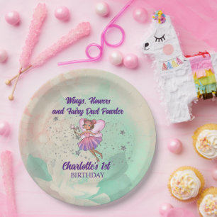 Colorful Fairy Birthday Paper Plates