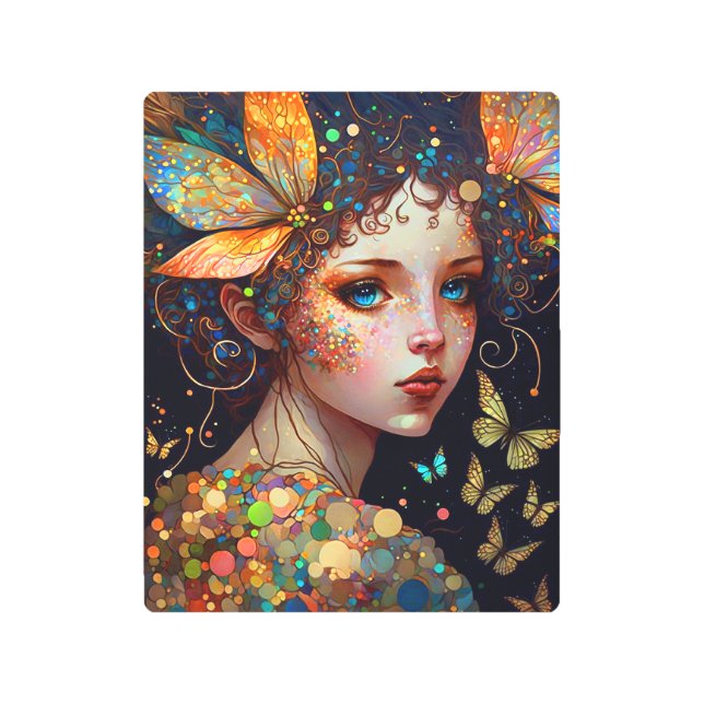 Colorful Fairy Butterflies Fantasy Art (Front)