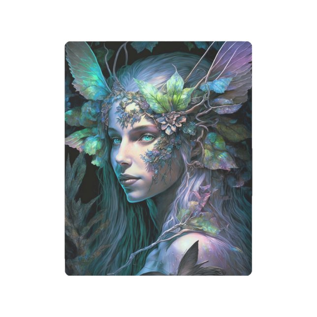 Colorful Fairy Fantasy Art Metal Print (Front)