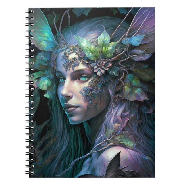 Colorful Fairy Fantasy Art Notebook (Front)