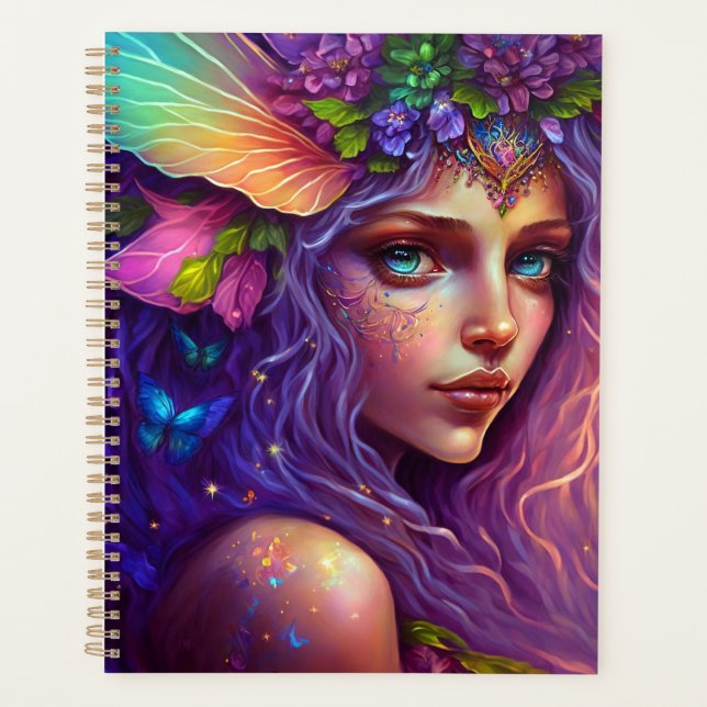 Colorful Fairy Fantasy Art Planner (Front)