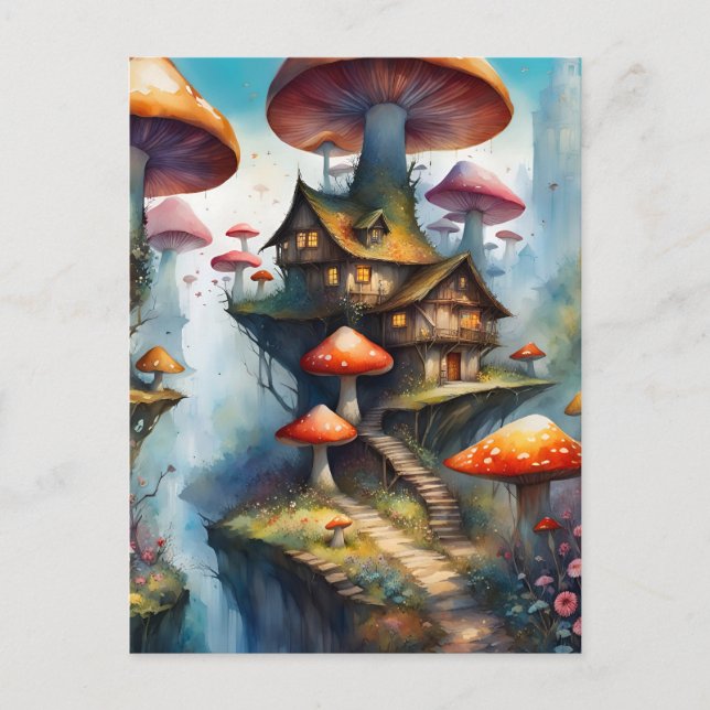 Colorful fairy village, Postcrossing Postcard (Front)