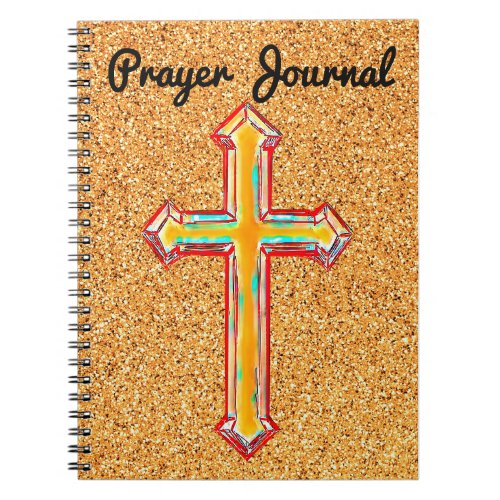 Colorful Faith Cross Yellow Prayer Journal