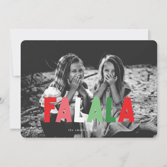 Colorful FALALA Christmas Card (Front)