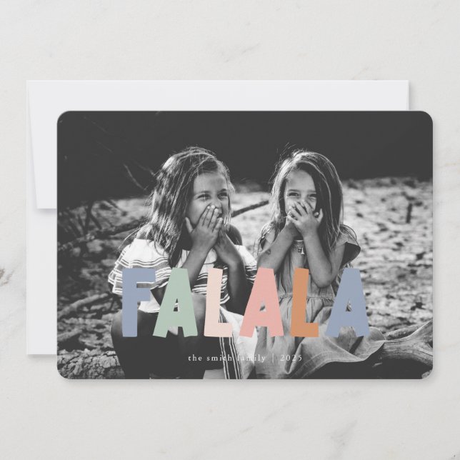 Colorful FALALA Christmas Card (Front)