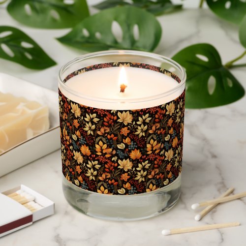 Colorful Fall Autumn Leaves Scented Candle