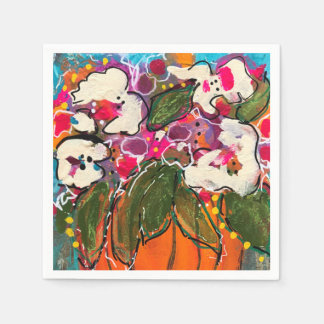 Colorful Fall Cocktail Napkin