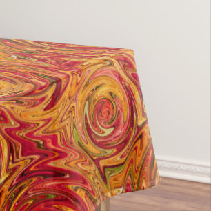 Colorful Fall Foliage Abstract Tablecloth