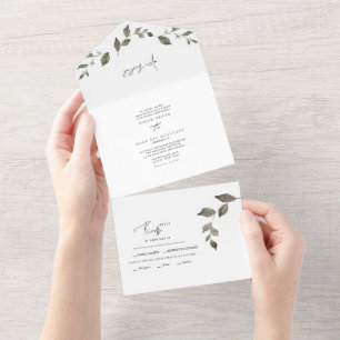 Colorful Fall Foliage Saying I Do Wedding All In O One Invitation