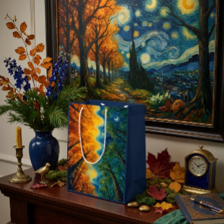 Colorful Fall Forest Gift Bag