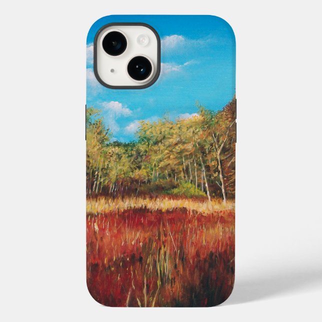Colorful Fall Landscape Trees Case-Mate iPhone Case (Back)